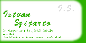 istvan szijarto business card